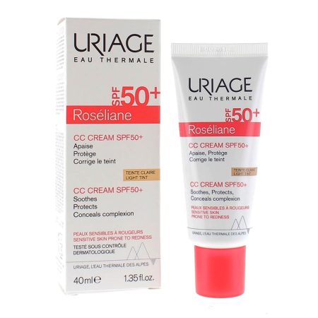 ضد آفتاب سی سی کرم رزلیین رنگ بژ روشن اوریاژ Uriage Sunscreen Cream CC Tinted SPF50+ Light Tint Roseliane 40ml