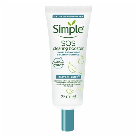 ژل ضد جوش و کنترل کننده چربی سیمپل Simple Daily Skin Detox SOS Clearing Booster 25ml