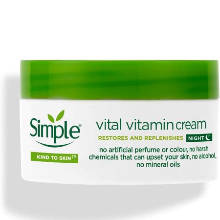 کرم شب ویتال ویتامین سیمپل Simple Vital Vitamin Cream 50ml