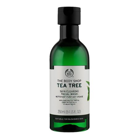 ژل شستشوی صورت تی تری چای سبز بادی شاپ The Body Shop Tea Tree Skin Clearing Facial Wash 250ml