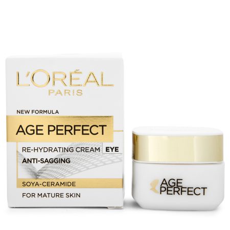کرم آبرسان و ضد افتادگی دور چشم لورال ایج پرفکت LOreal Age Perfect Re-Hydrating Eye Cream 15ml