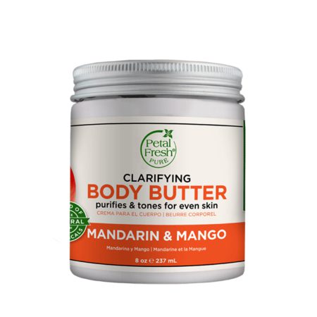 کره بدن روشن کننده پرتقال ماندارین و انبه پتال فرش Petal Fresh Mandarin and Mango Clarifying Body Butter 237ml