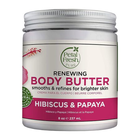 کره بدن پتال فرش با رایحه پاپایا و گل ختمی Petal Fresh Renewing Body Butter Hibiscus Papaya 237ml