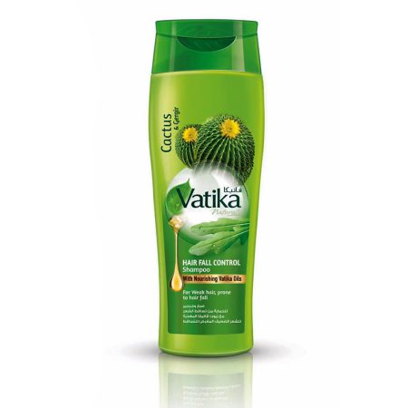 شامپو تقویت کننده کنترل ریزش موی کاکتوس واتیکا Vatika Cactus Gergir Hair Fall Control Shampoo 400ml