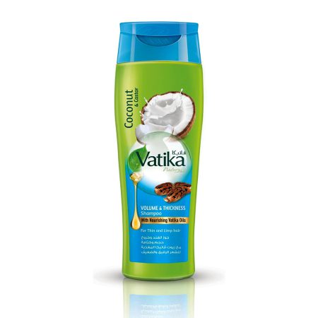 شامپو حجم دهنده نارگیل واتیکا Vatika Coconut and Castor Volume and Thickness Shampoo