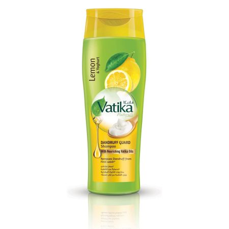 شامپو ضد شوره لیمو و ماست واتیکا Vatika Naturals Dandruff Guard Shampoo Enriched With Lemon & Yoghurt 400ml