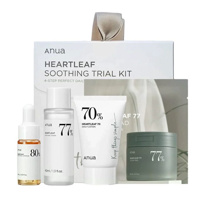 کیت روزانه 4 مرحله ای تسکین دهنده آنوا ANUA Heartleaf Trial Kit