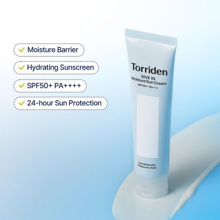 ضد آفتاب مرطوب کننده و آبرسان هیالورونیک اسید توریدن Torriden Dive-In Watery Moisture Sun Cream SPF 50+ 60ml