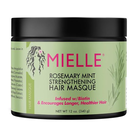 ماسک مو ضد ریزش و تقویت کننده رزماری و نعناع میله ارگانیک Mielle Organics Rosemary Mint Strengthening Hair Masque