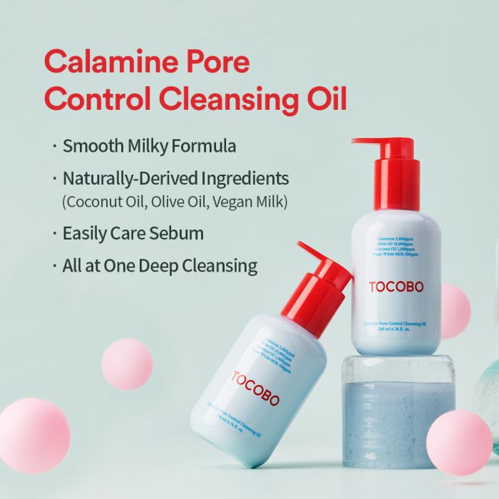 روغن پاک کننده و کنترل منافذ توکوبو TOCOBO Calamine Pore Control Cleansing Oil